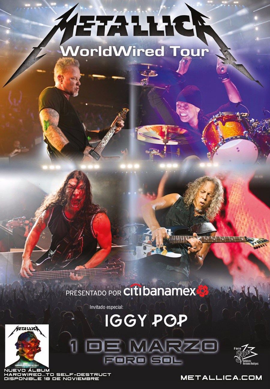 Iggy pop y Metallica en la CDMX