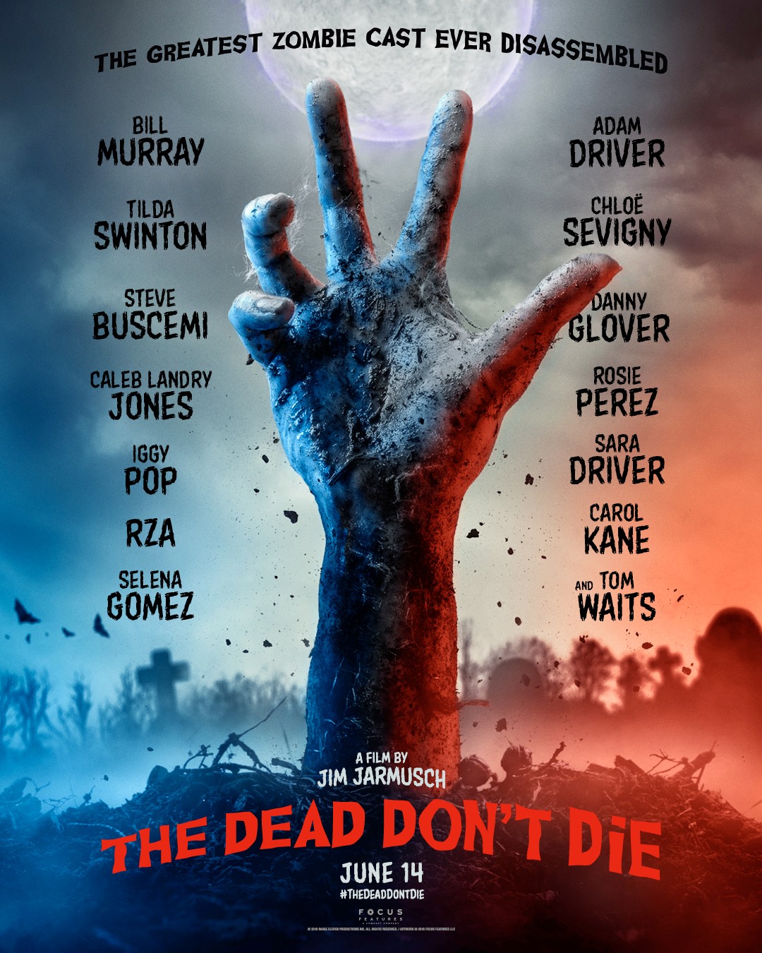 The Dead Don’t Die la pelicula de zombies con Iggy Pop, Tom Waits, Selena Gómez, RZA, Bill Murray y más