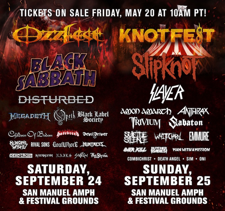 OZZFEST y KNOTFEST se fusionan — RadioCensura